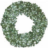 Artificial Wreath, Bristol Pine, 1,200 Micro LED Pure White Lights, 60-In.