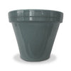 Flower Pot, Gray Ceramic, 6.5 x 5.5-In.