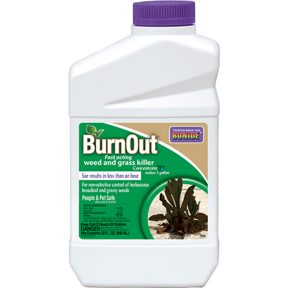 BONIDE BURNOUT WEED & GRASS KILLER CONCENTRATE 1 QT (0.389 lbs)