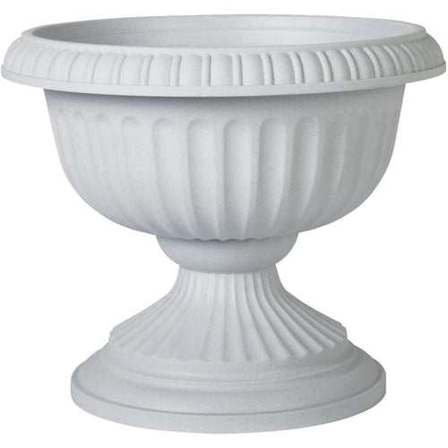 Novelty 18 In. W. x 14.5 In. H. x 18 In. L. Poly Stone Urn