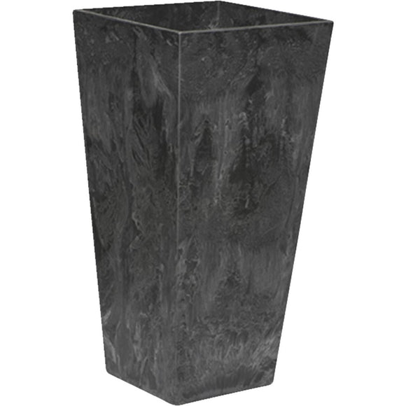 Novelty ArtStone Ella 7 In. W. x 19.5 In. H. x 7 In. L. Black Resin Planter