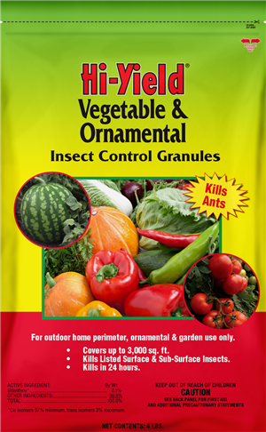 Hi-Yield VEGETABLE & ORNAMENTAL INSECT CONTROL GRANULES (4 lb)