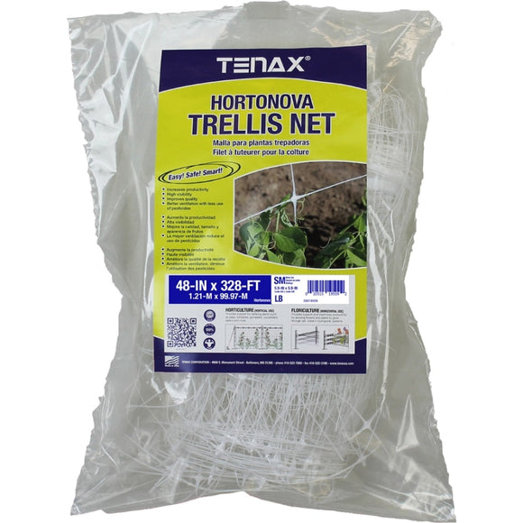 TENAX HORTONOVA TRELLIS NET (48 IN X 328 FT, WHITE)