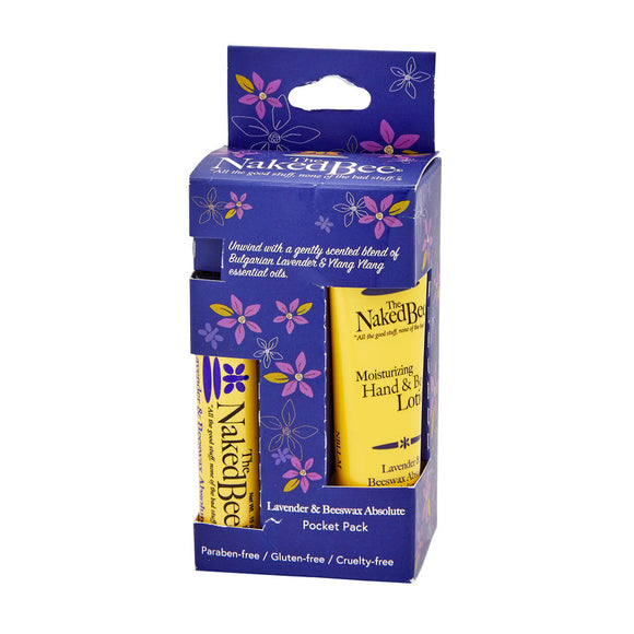 The Naked Bee Lavender & Beeswax Absolute Pocket Pack (Lavender & Beeswax)