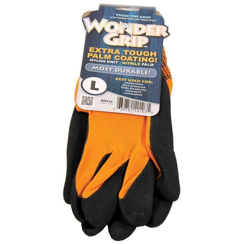 Wonder Grip Extra Touch Gloves (Orange Extra Large)